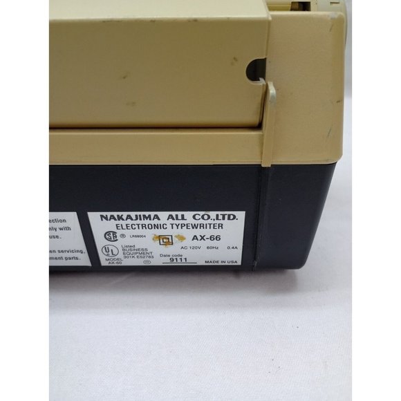 Rare Nakajima WPT-66 Portable Electronic Word Processing Typewriter Tested Works - Picture 7 of 12